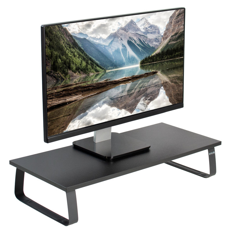 VIvo Wood Stand Ergonomic TV Monitor Riser Desk Mount & Reviews Wayfair